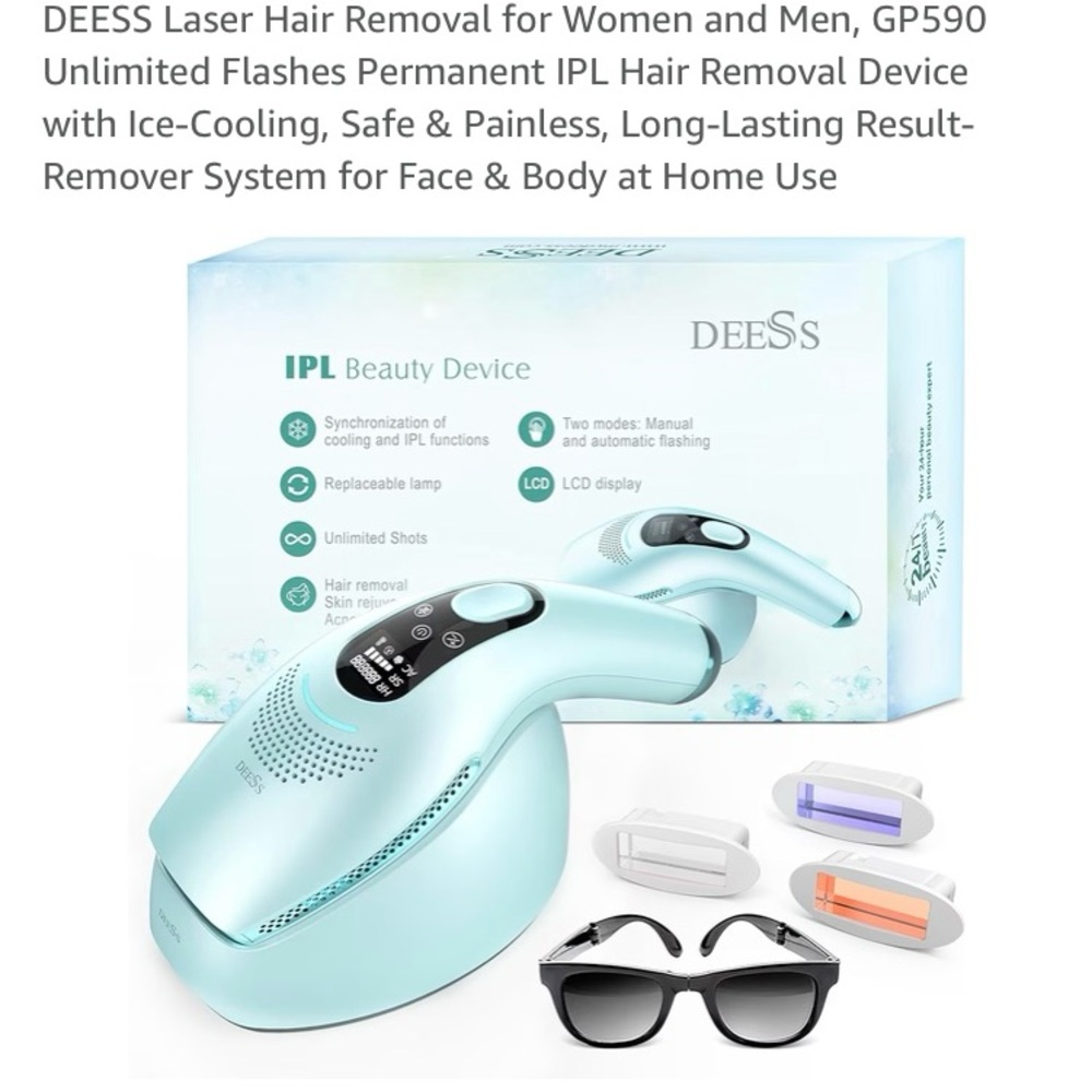 NWT DEESS Laser Hair Removal for Women and Men - Picture 4 of 8